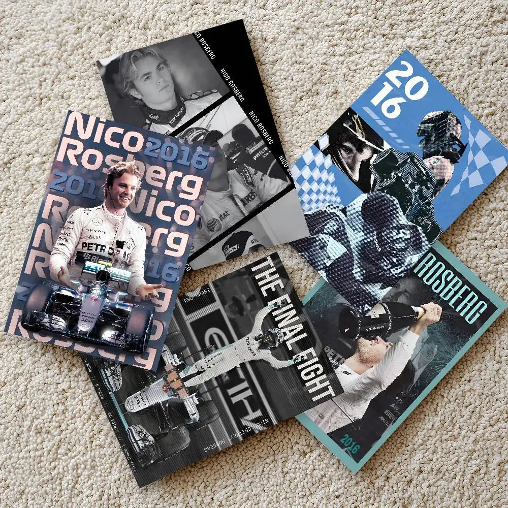 Racing Driver Wall Poster – Self-Adhesive Waterproof Mural Sticker