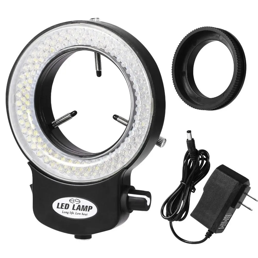 144 LED Microscope Ring Light – Dimmable Non-Flickering Illuminator