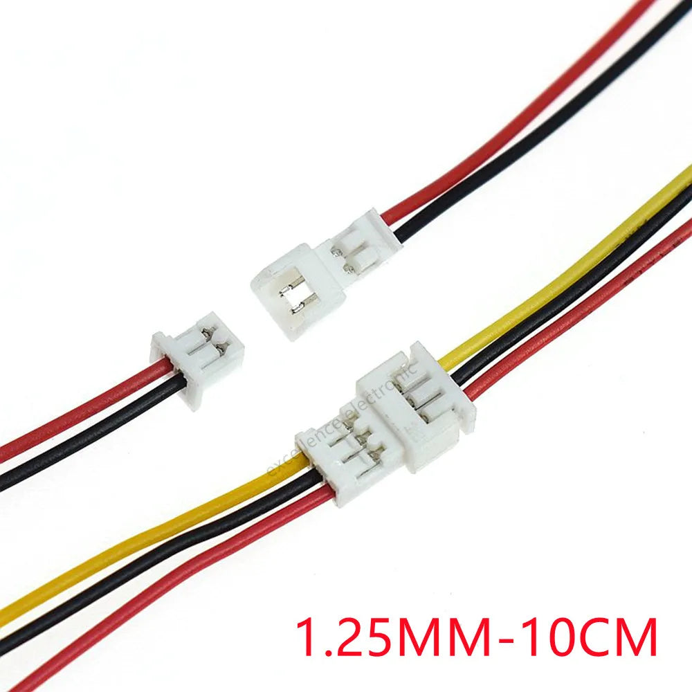 5Pair Pitch Mini JST PH XH SM Male Female Plug Socket Terminal Wires