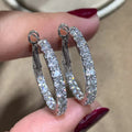 Huitan Classic CZ Round Hoop Earrings – Women's Luxury Jewelry