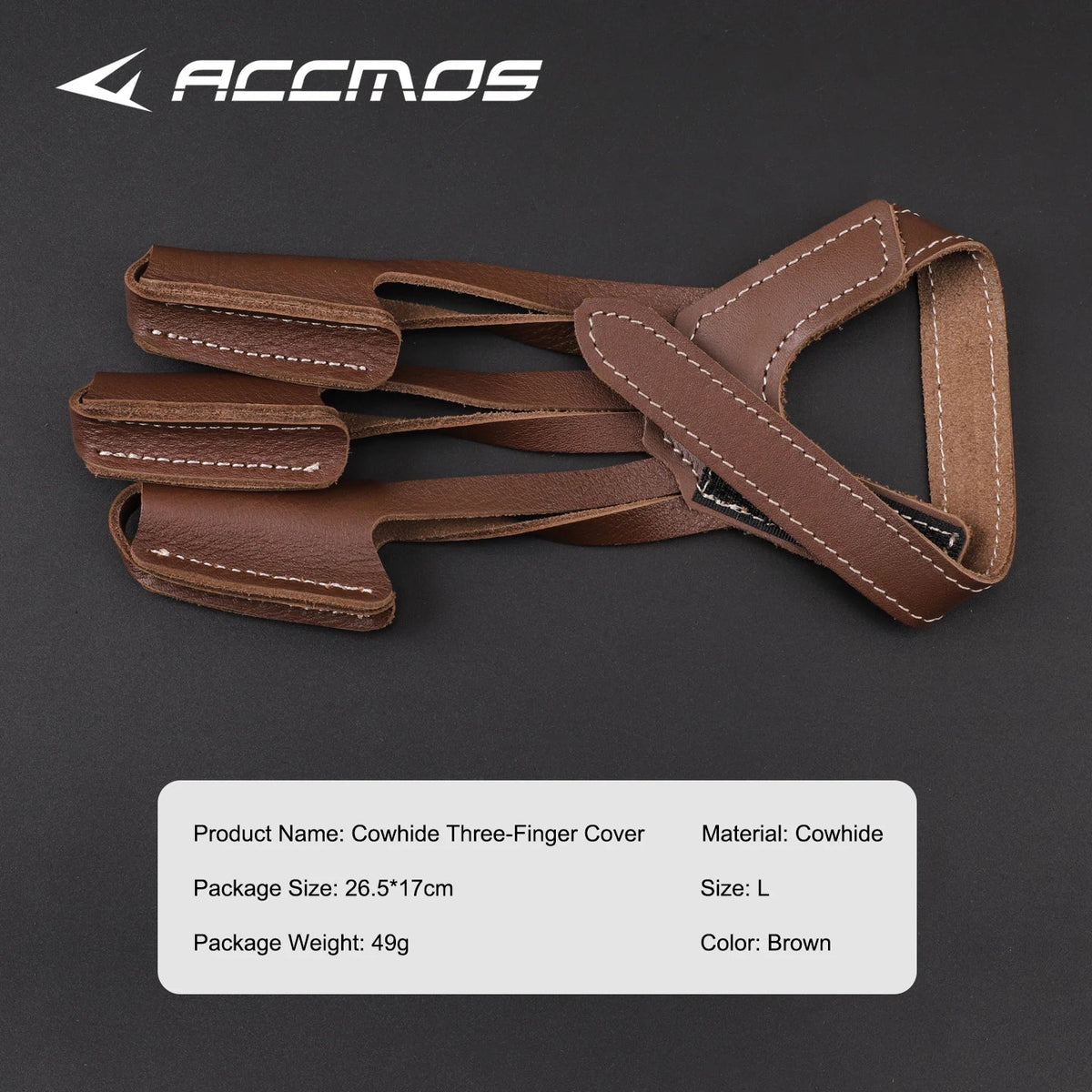 Three-finger Finger Guard Leather Protection Glove Archery Equipment