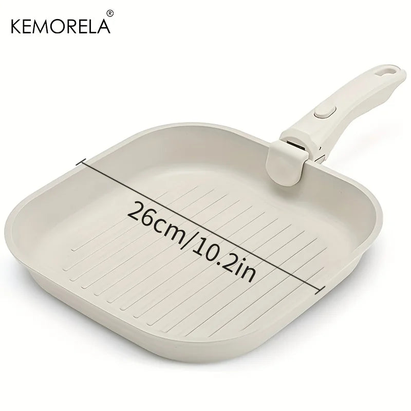 KEMORELA 26cm Non-Stick Frying Pan – Detachable Handle & Induction