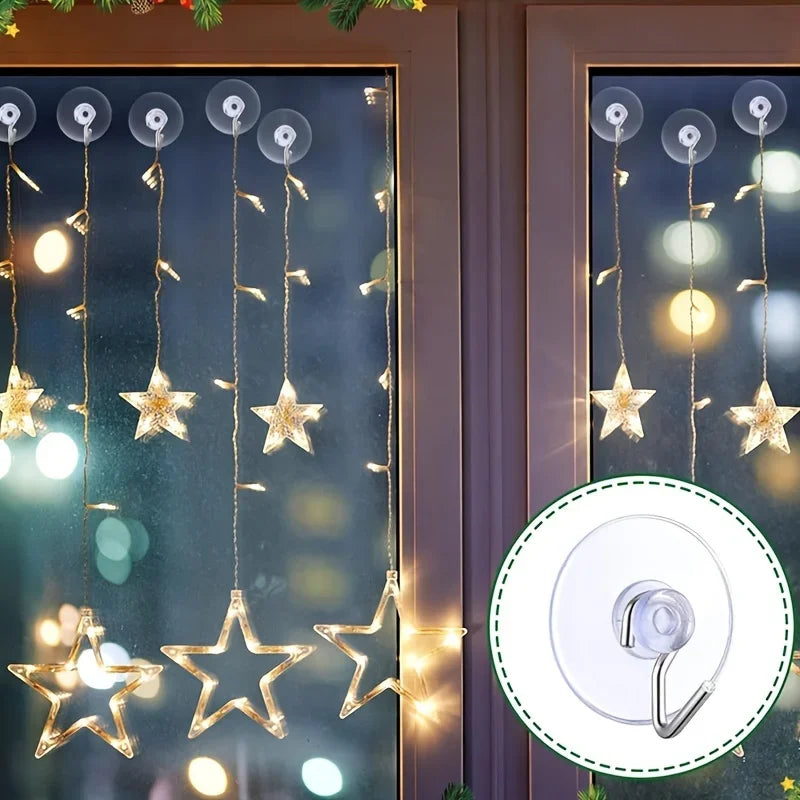Clear Suction Cup Hooks with Metal Hook – Kitchen & Bathroom