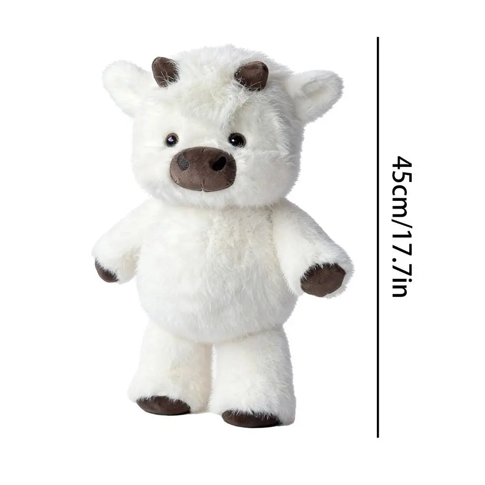 Plush Cow Stuffed Animal 17.7" – Soft Toy & Throw Pillow