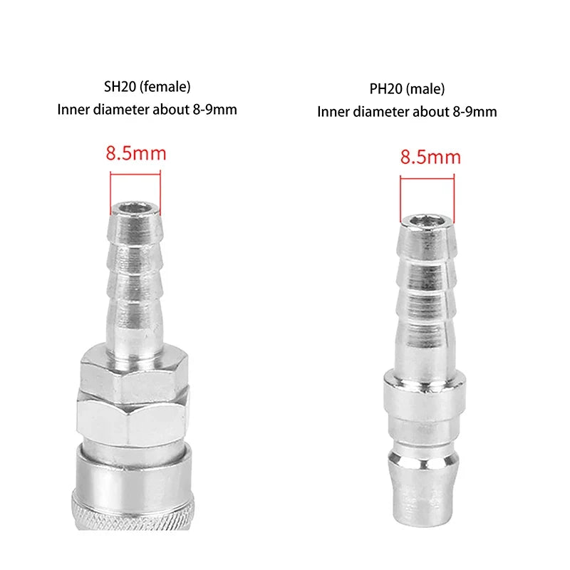 2-Pack C-Type Pneumatic Quick Coupler 8mm – PH20 & SH20