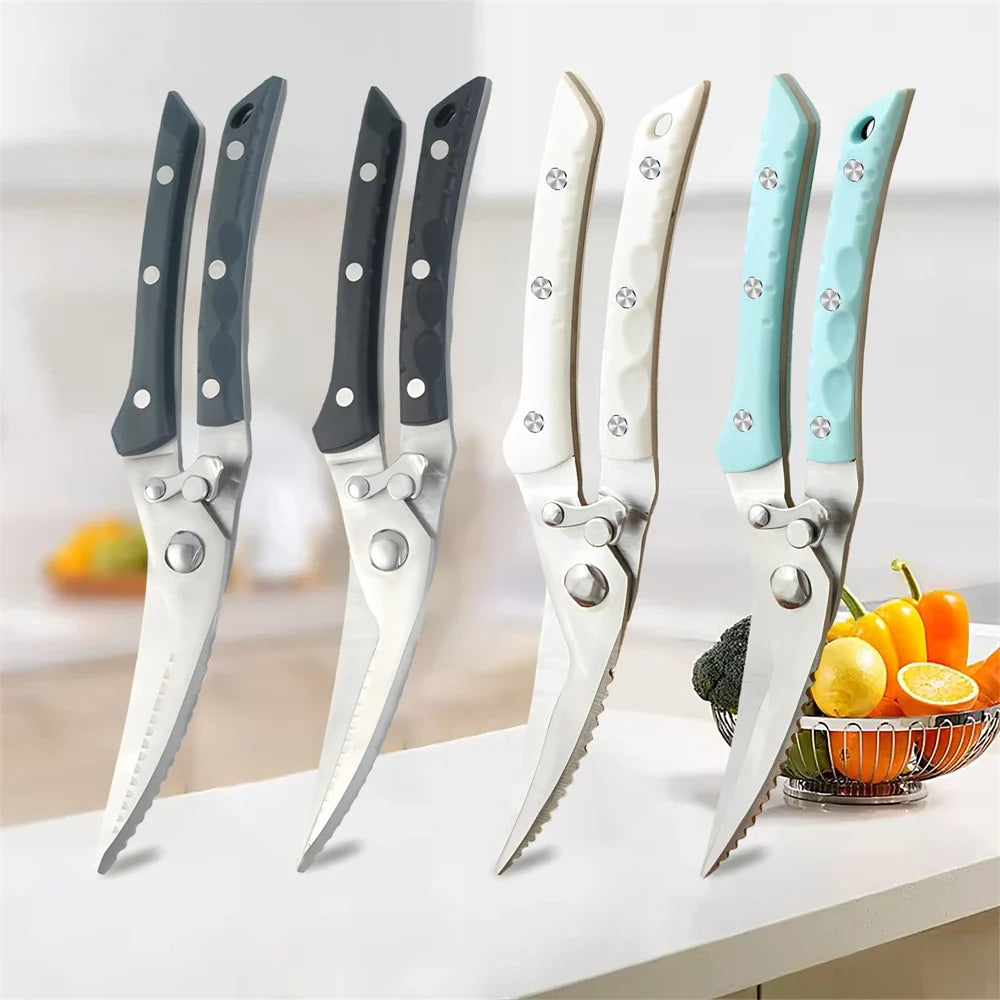 Professional Stainless Steel Kitchen Scissors & Food Shears