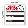 40-Pack Oil Change Reminder Stickers for Windshield | 2x2 In