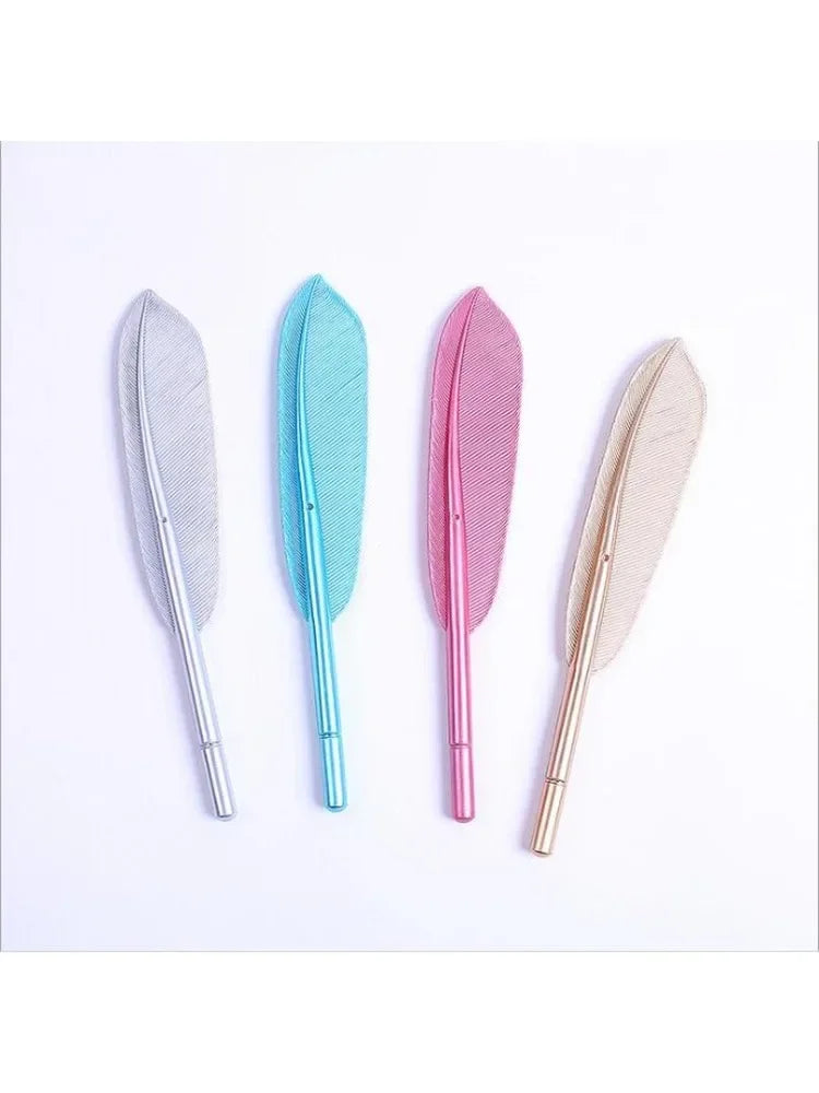 Feather Gel Pens Set of 3 – 0.5mm Cute Novelty Writing Pens