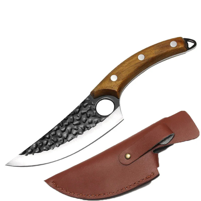 6-Inch Full Tang Boning Knife – High Carbon Steel + Cover