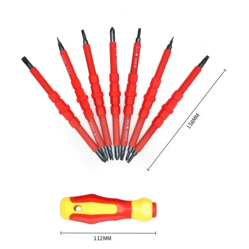 Electrician Repair Tools 1000V Changeable Insulated Screwdrivers
