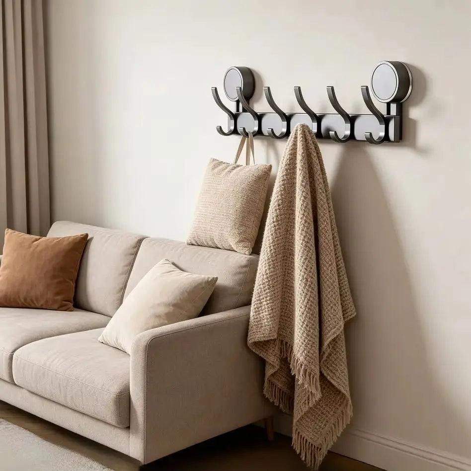 No-Drill Suction Cup Wall Hooks – Waterproof Removable Hangers