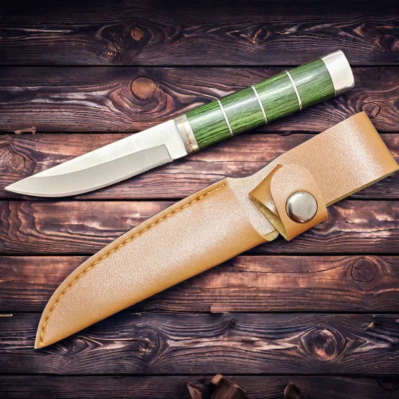 COOKCRAZE Portable Paring Knife – Steel & Pakka Wood Handle