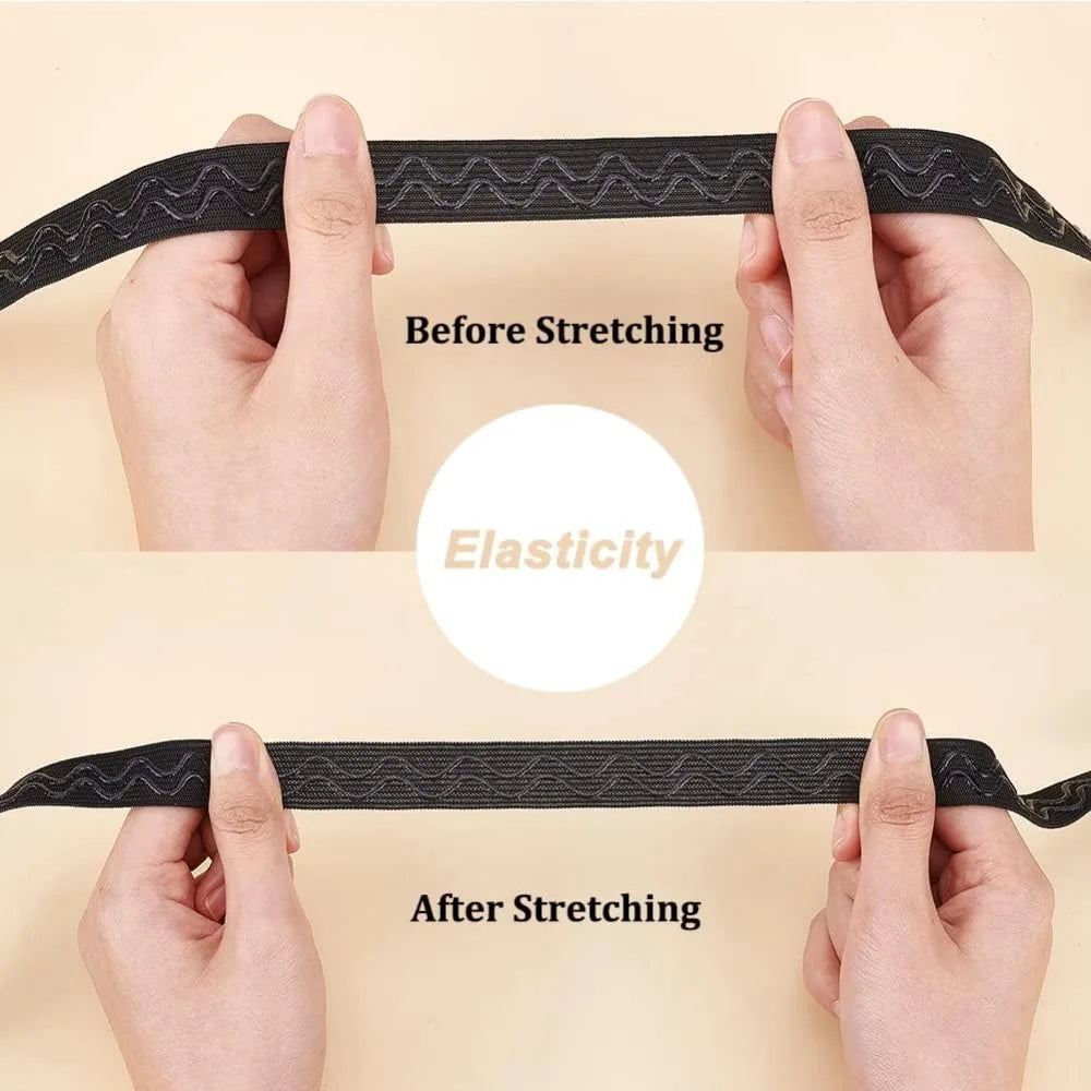 Non-Slip Silicone Elastic Band for Sewing 18.5mm – 10 Yards
