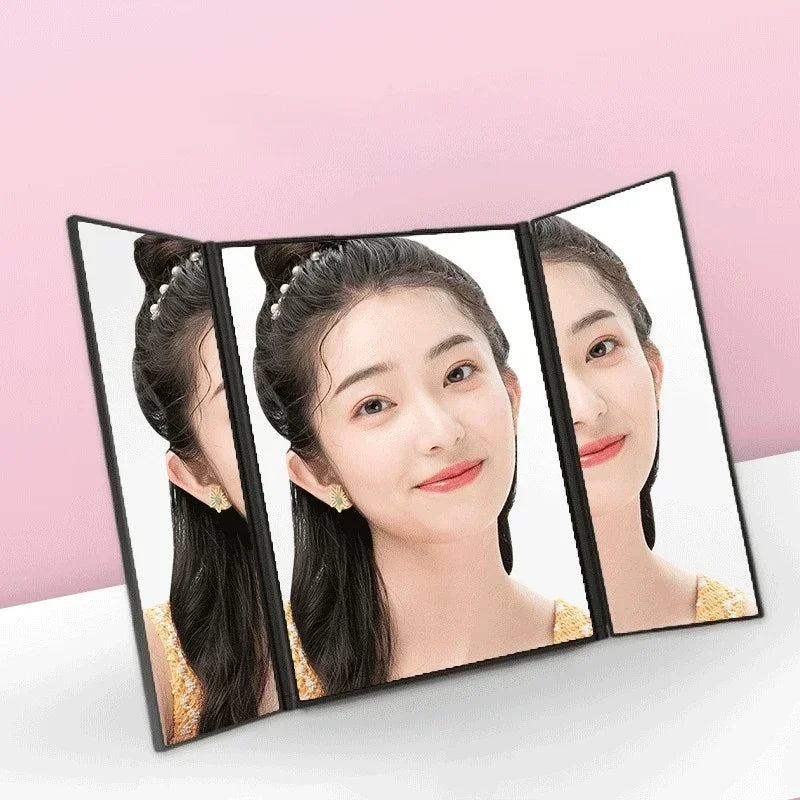Tri-Fold Portable Travel Makeup Mirror | Compact Cosmetic Mirror