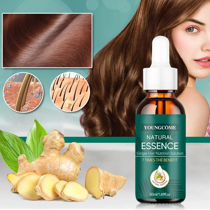 Natural Ginger Hair Serum – 7X Strength & Frizz-Free Leave-In