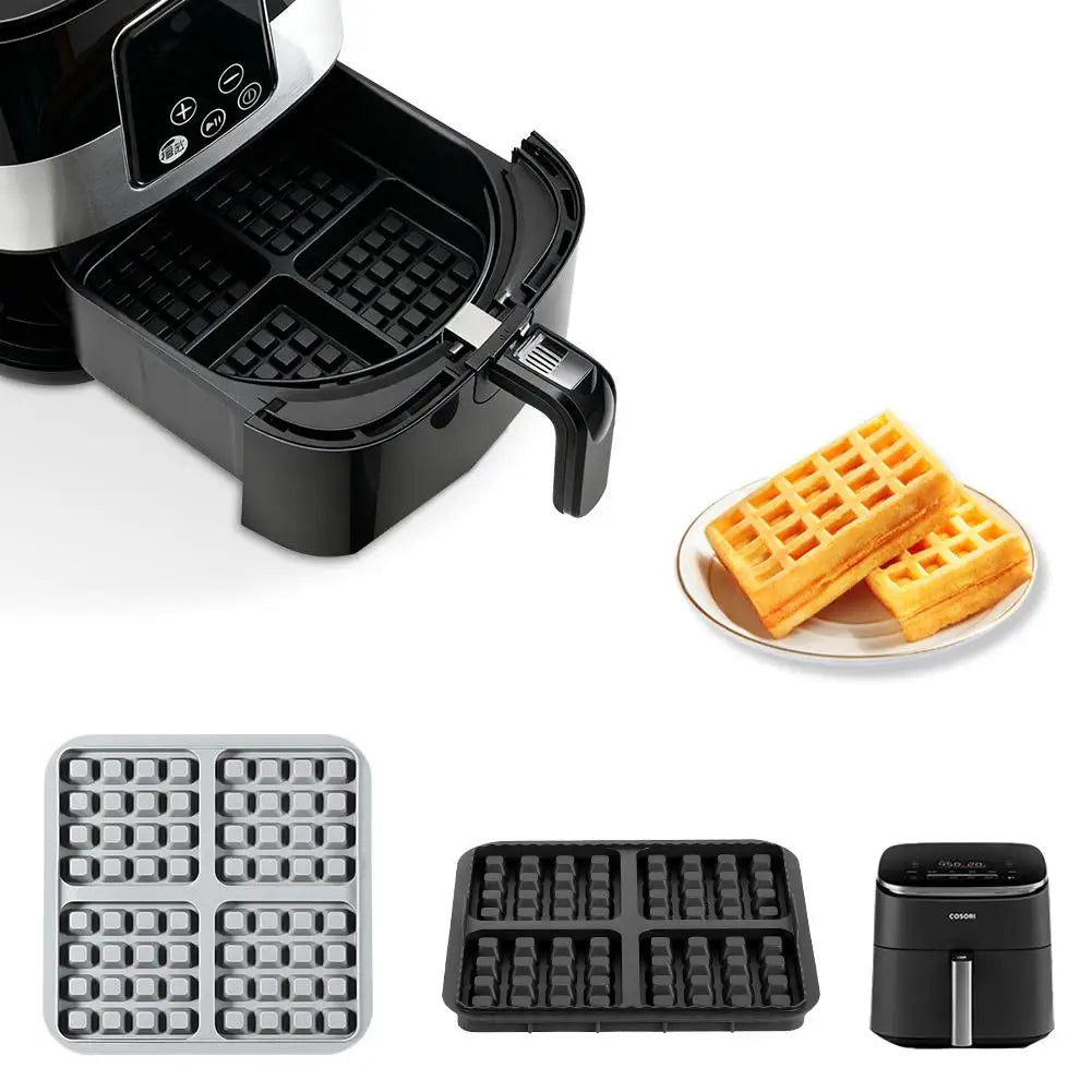 17cm Silicone Waffle Mold for Air Fryer & Oven | Non-Stick