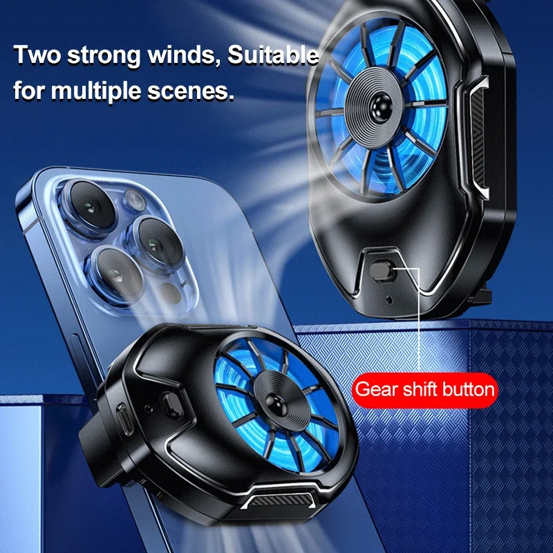 Cooler Cell Phone Fan Gaming Mobile Rechargeable Portable Cooling