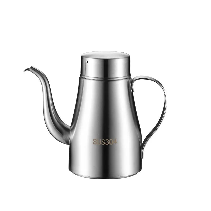 304 Stainless Steel Oil Dispenser Bottle – Large Kitchen Oil Pot