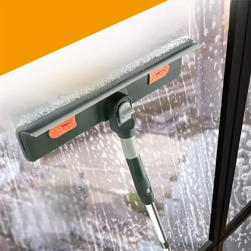 Extendable Window Squeegee & Floor Scraper 144–206cm Pole