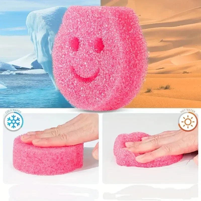3-Piece Kitchen Magic Sponge Scrubbers – Heavy-Duty Pan Cleaner