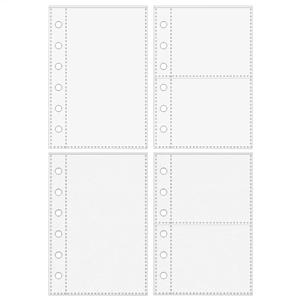 A7 6-Ring Clear Sheet Protectors – 10 Pack Binder Refills