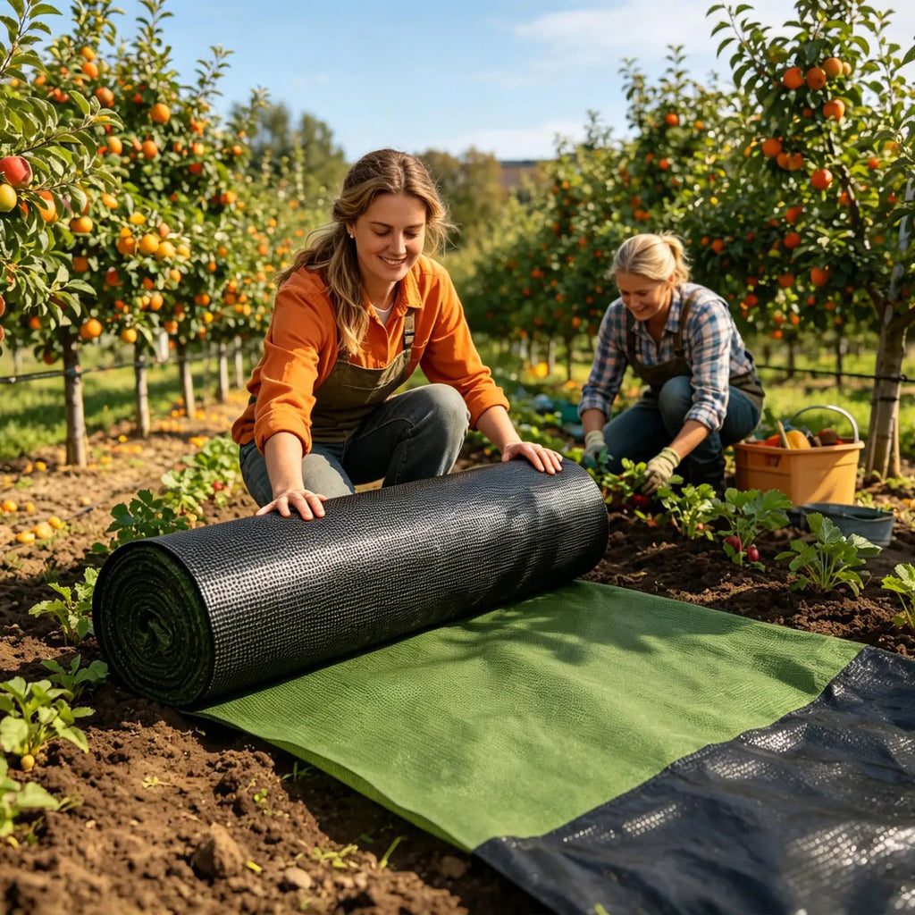 Garden Ground Cloth Grass Barrier Landscape Fabric Breathable Sun