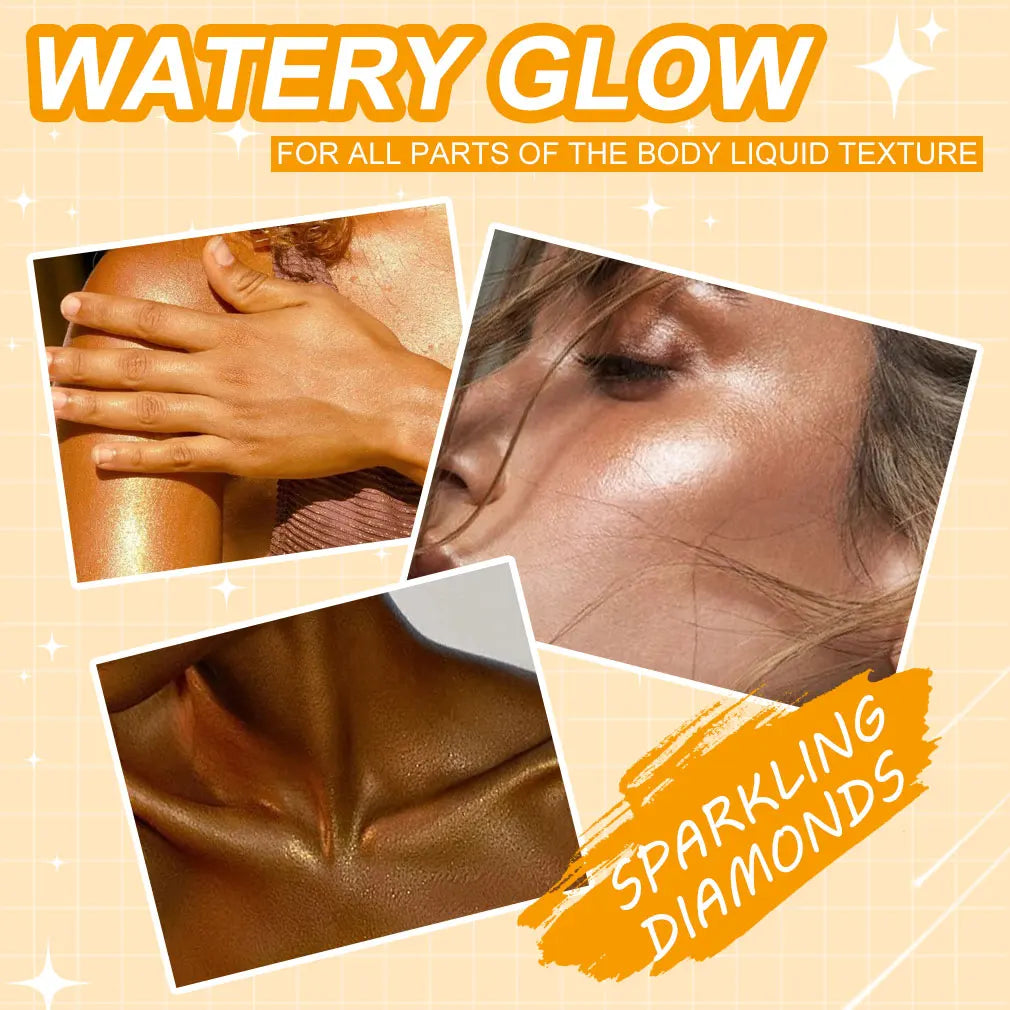 Glow Shimmer Spray for Face, Body & Hair – Glitter Highlight Mist