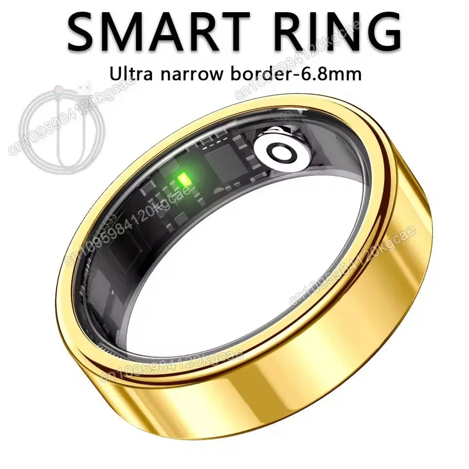 Smart Ring Bluetooth Call Heart Rate Blood Pressure Monitor Men