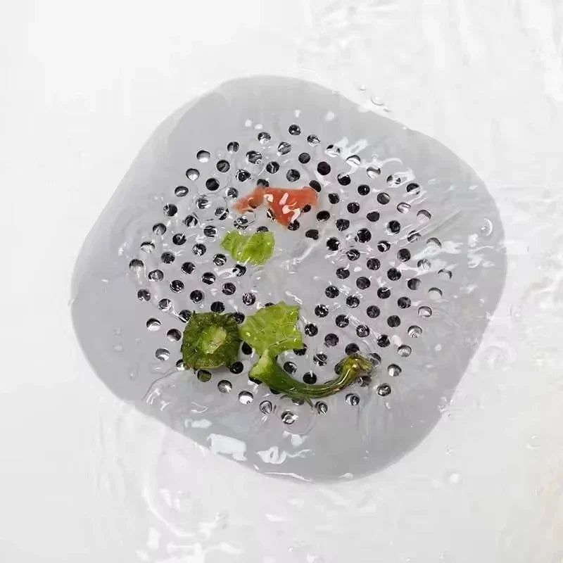 Drain Hair Catcher Filter Mat with Suction Cup | Kitchen & Bath