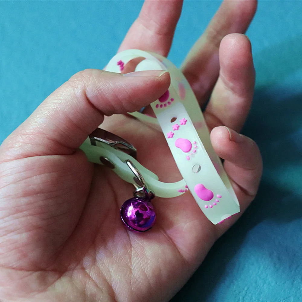 Luminous Cat Necklace Glowing Kitten Puppy Collar Anti-lost