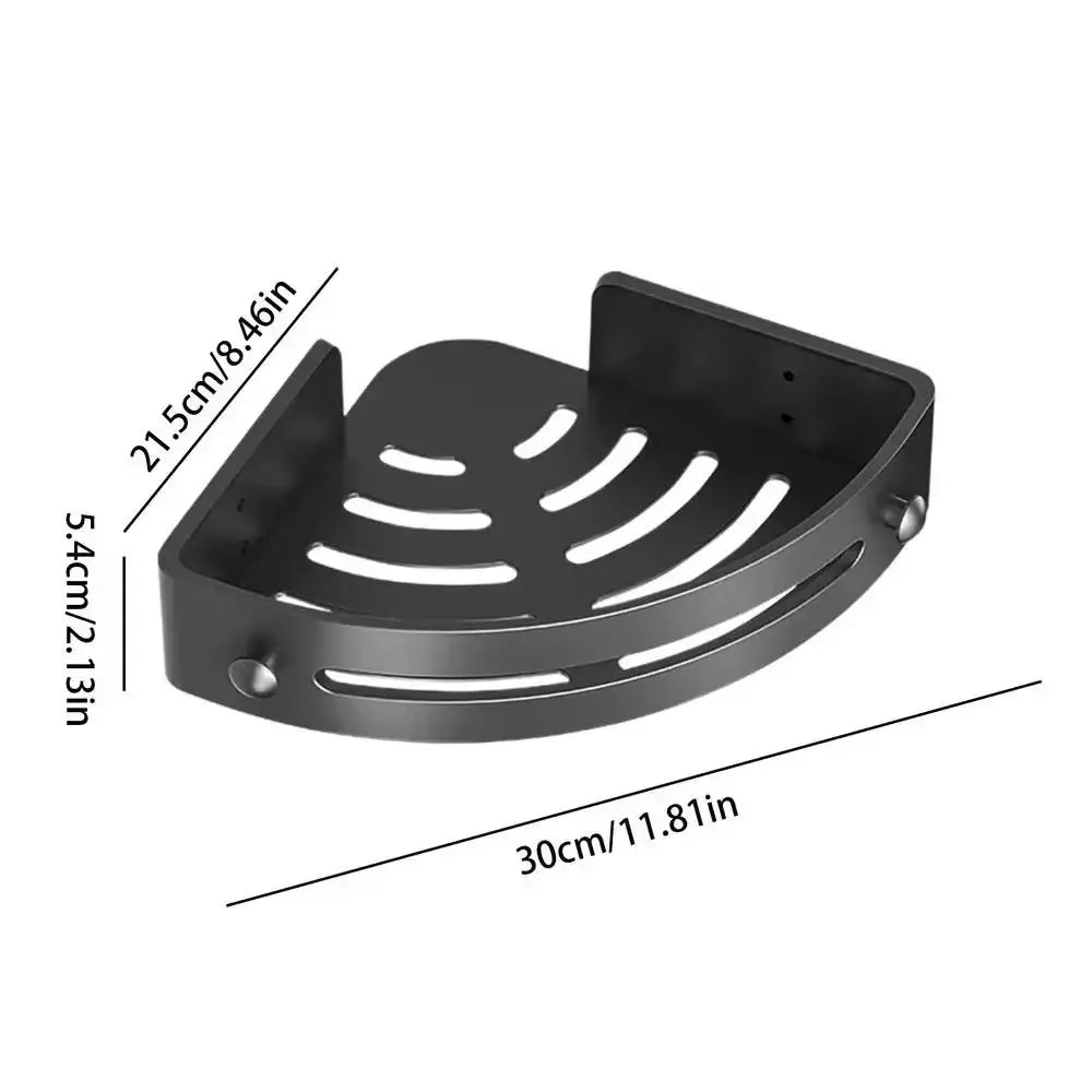 1 2 Portable Punch-free Bathroom Shelves Wall-mounted Large Capacity