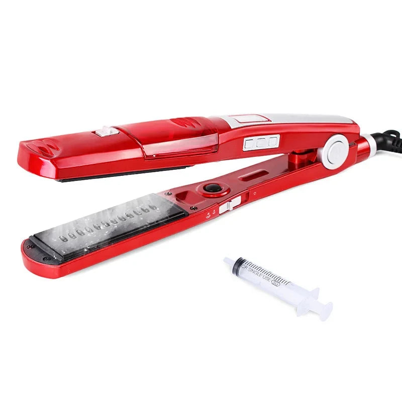 Steam Flat Iron 2-in-1 | Tourmaline Ceramic Hair Straightener