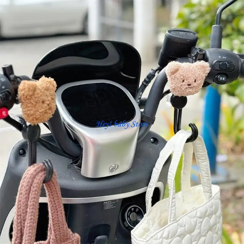 Cartoon Bear Stroller Double Hook Organizer | Pushchair Hanger
