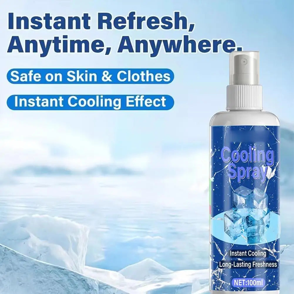 100ml Summer Cooling Body Mist Spray – Portable Ice Feeling