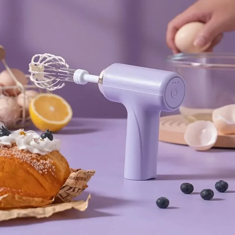 Mini Wireless Electric Egg Beater & Hand Mixer – USB Rechargeable