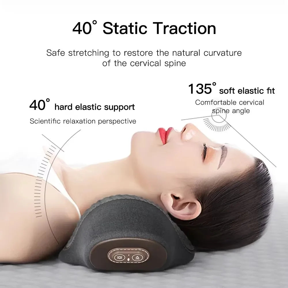 Neck Massager Pillow with Heat & Vibration | Cervical Support