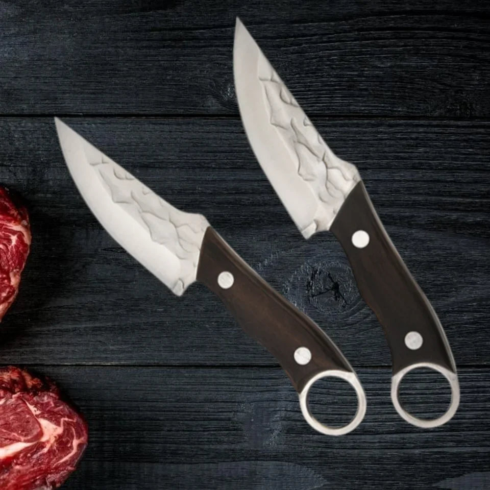 Serbian Boning Knife – Stainless Steel Chef Knife Wood Handle