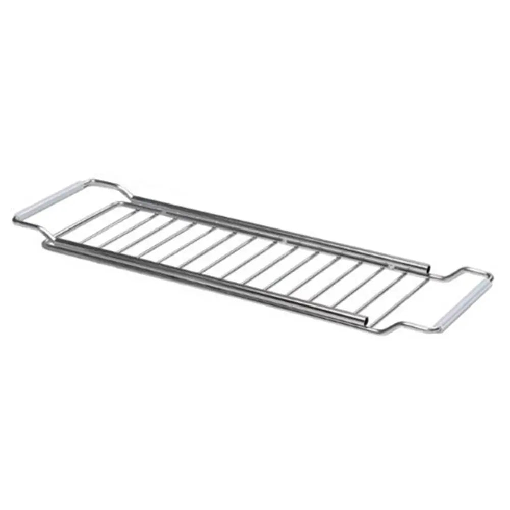 Telescopic Sink Drain Rack – Adjustable Stainless Steel Shelf