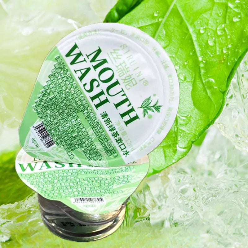 DR.DAVEY Green Tea Jelly Cup Mouthwash 10-Pack | 12ml Portable