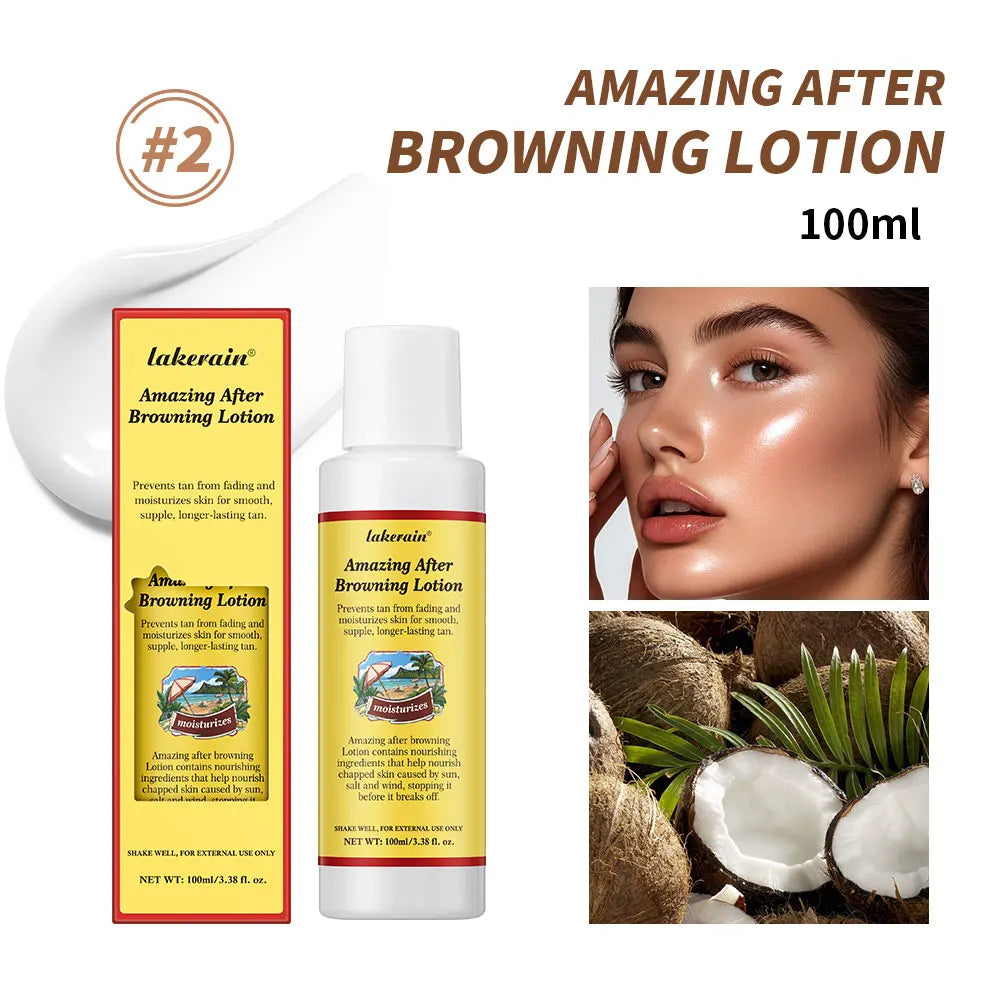 Bronze Tanning Booster Lotion – Waterproof, Coconut, 100ml