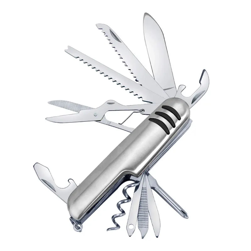 11-in-1 Folding Pocket Multitool Knife | Stainless Steel EDC