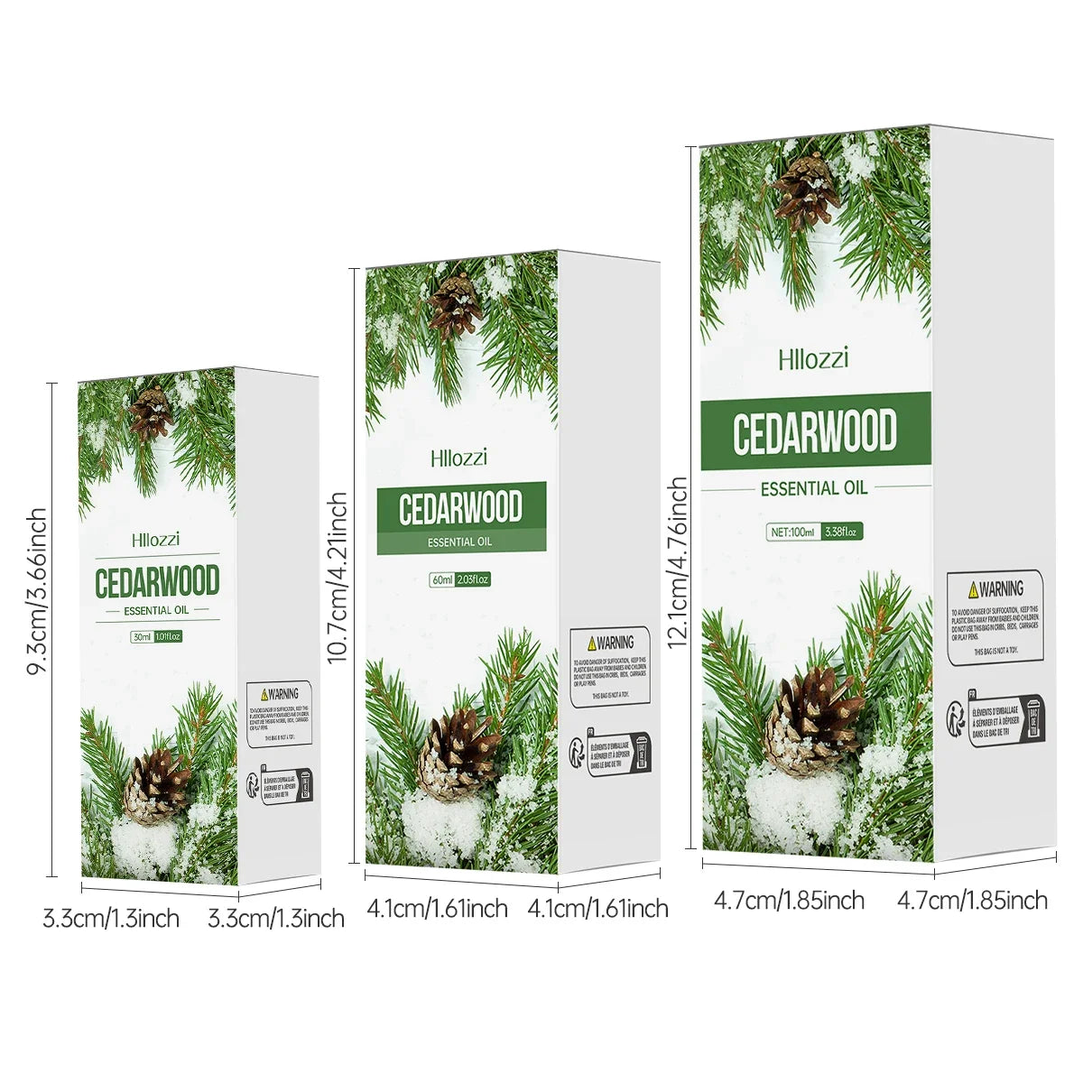 Hllozzi Cedarwood Essential Oil – Pure Aromatherapy Diffuser Oil
