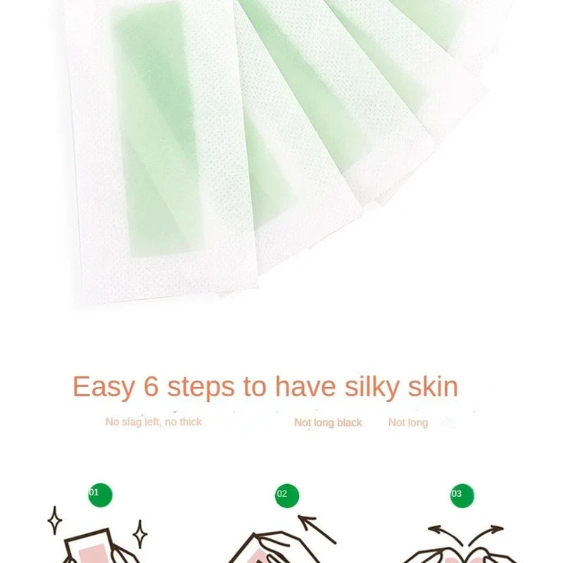 24-Pack Beeswax Wax Strips – Legs, Body & Face Hair Removal