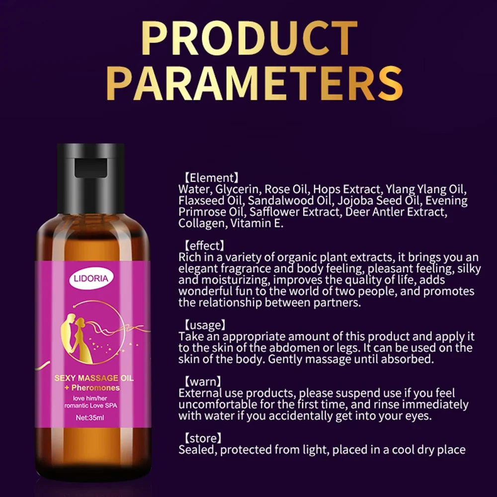 Botanical Intimate Massage Oil – Grape Seed & Floral 35ml