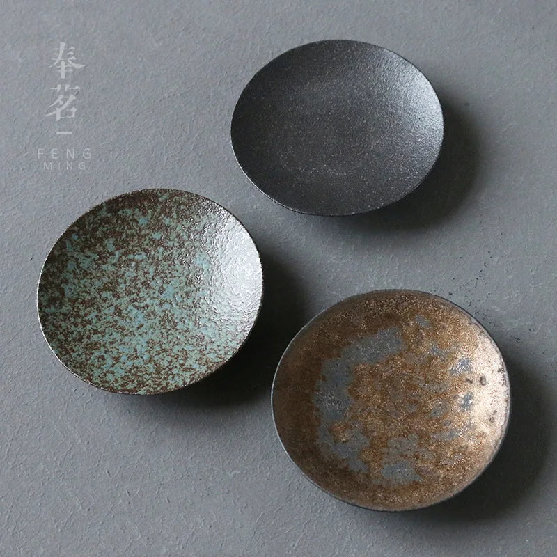 Ceramic Coasters Japanese Heat-resistant Non-slip Mats Tea Cup