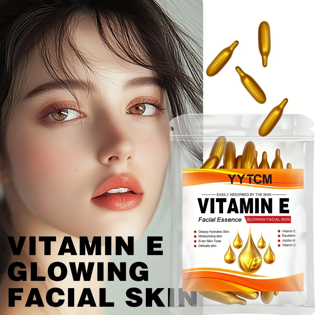 Vitamin E Capsule Essence – Squalane & Vitamin C | 30 Caps