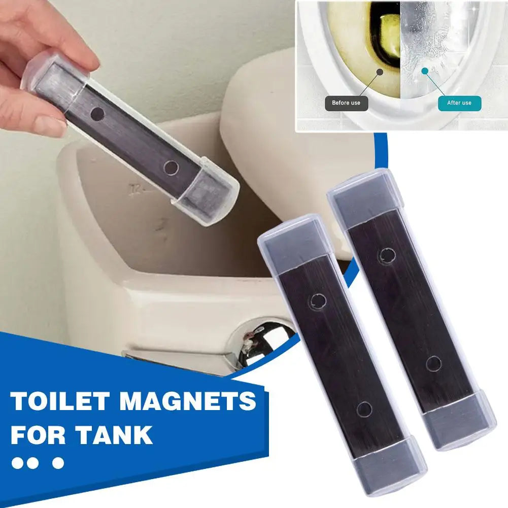 Magnetic Toilet Bowl Cleaner 2 Magnets Long-lasting Cleaning Bathroom