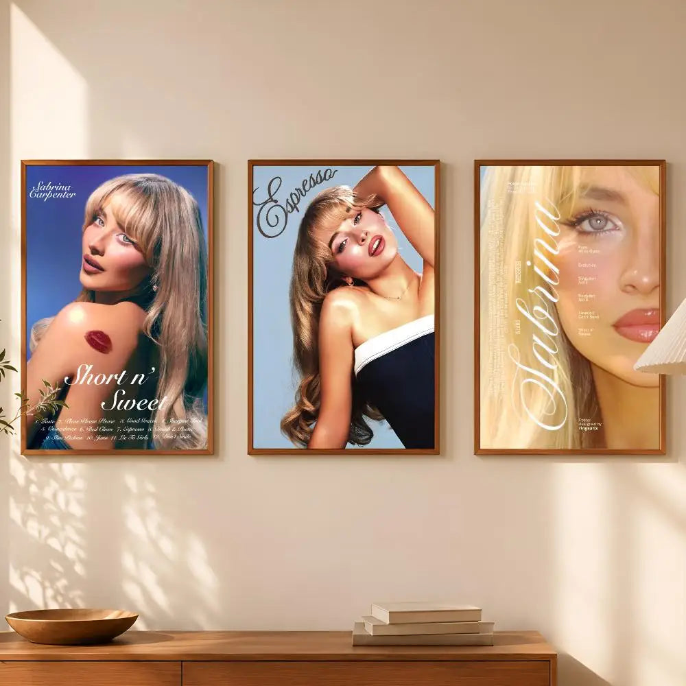 Sabrina Carpenter Poster – Self-Stick HD Wall Art Decor
