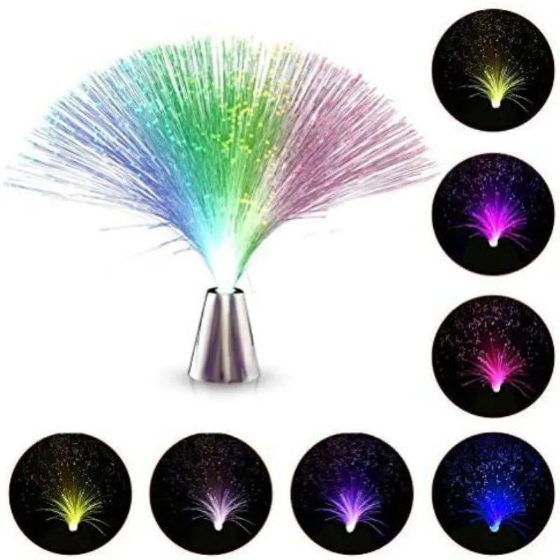 Color Changing LED Fibre Optic Night Light Lamp – Home Decor