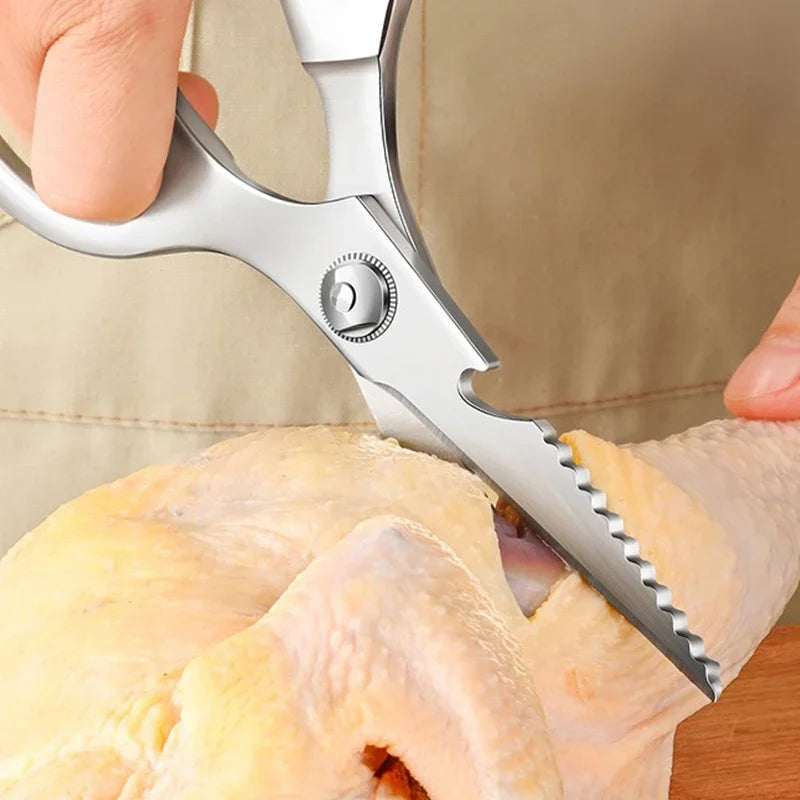 All-Steel Kitchen Scissors – Multi-Purpose Bone & Veggie Shears